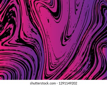 Mixture of acrylic paints. Liquid marble texture. Fluid art. Applicable for design cover, presentation, invitation, flyer, annual report, poster and, design packaging. Modern artwork - Vector
