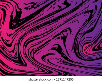 Mixture of acrylic paints. Liquid marble texture. Fluid art. Applicable for design cover, presentation, invitation, flyer, annual report, poster and, design packaging. Modern artwork - Vector