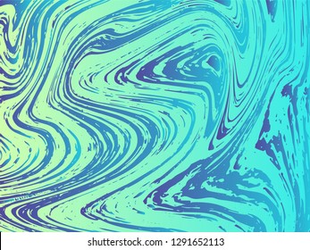 Mixture of acrylic paints. Liquid marble texture. Fluid art. Applicable for design cover, presentation, invitation, flyer, annual report, poster, design packaging. Modern artwork - Vector