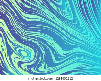 Mixture of acrylic paints. Liquid marble texture. Fluid art. Applicable for design cover, presentation, invitation, flyer, annual report, poster, design packaging. Modern artwork - Vector