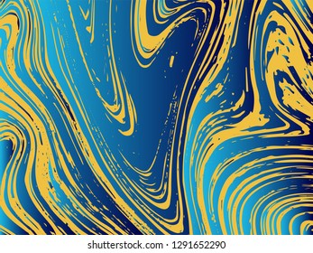 Mixture of acrylic paints. Liquid marble texture. Fluid art. Applicable for design cover, presentation, invitation, flyer, annual report, poster, design packaging. Modern artwork - Vector