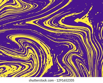 Mixture of acrylic paints. Liquid marble texture. Fluid art. Applicable for design cover, presentation, invitation, flyer, annual report, poster, design packaging. Modern artwork - Vector