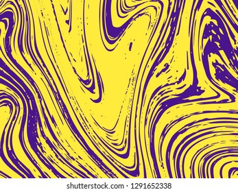 Mixture of acrylic paints. Liquid marble texture. Fluid art. Applicable for design cover, presentation, invitation, flyer, annual report, poster, design packaging. Modern artwork - Vector