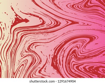 Mixture of acrylic paints. Liquid marble texture. Fluid art. Applicable for design cover, presentation, invitation, flyer, annual report, poster, design packaging. Modern artwork - Vector