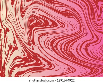 Mixture of acrylic paints. Liquid marble texture. Fluid art. Applicable for design cover, presentation, invitation, flyer, annual report, poster, design packaging. Modern artwork - Vector