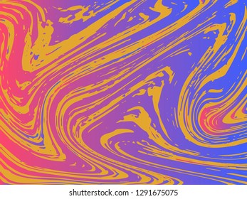 Mixture of acrylic paints. Liquid marble texture. Fluid art. Applicable for design cover, presentation, invitation, flyer, annual report, poster, design packaging. Modern artwork - Vector