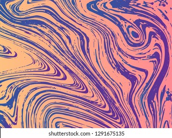Mixture of acrylic paints. Liquid marble texture. Fluid art. Applicable for design cover, presentation, invitation, flyer, annual report, poster, design packaging. Modern artwork - Vector