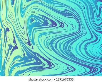 Mixture of acrylic paints. Liquid marble texture. Fluid art. Applicable for design cover, presentation, invitation, flyer, annual report, poster, design packaging. Modern artwork - Vector