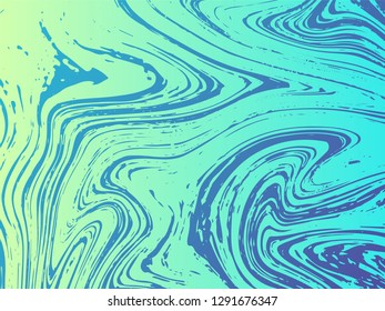 Mixture of acrylic paints. Liquid marble texture. Fluid art. Applicable for design cover, presentation, invitation, flyer, annual report, poster, design packaging. Modern artwork - Vector