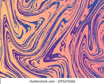 Mixture of acrylic paints. Liquid marble texture. Fluid art. Applicable for design cover, presentation, invitation, flyer, annual report, poster, design packaging. Modern artwork - Vector
