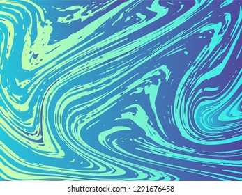 Mixture of acrylic paints. Liquid marble texture. Fluid art. Applicable for design cover, presentation, invitation, flyer, annual report, poster, design packaging. Modern artwork - Vector