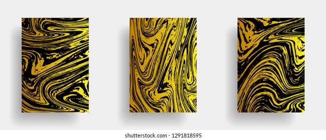 Mixture of acrylic paints. Liquid marble texture. Fluid art. Applicable for design cover, presentation, invitation, flyer, annual report, poster, desing packaging. Modern artwork - Vector