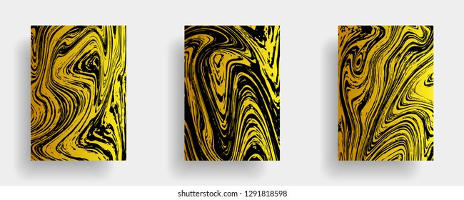 Mixture of acrylic paints. Liquid marble texture. Fluid art. Applicable for design cover, presentation, invitation, flyer, annual report, poster, desing packaging. Modern artwork - Vector