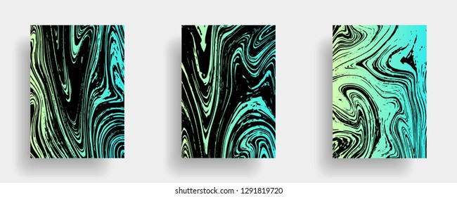 Mixture of acrylic paints. Liquid marble texture. Fluid art. Applicable for design cover, presentation, invitation, flyer, annual report, poster, desing packaging. Modern artwork - Vector