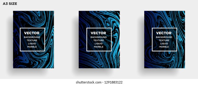 Mixture of acrylic paints. Liquid marble texture. Fluid art. Applicable for design cover, presentation, invitation, flyer, annual report, poster, desing packaging. Modern artwork - Vector