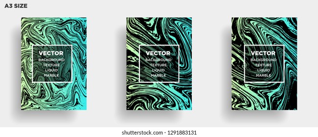 Mixture of acrylic paints. Liquid marble texture. Fluid art. Applicable for design cover, presentation, invitation, flyer, annual report, poster, desing packaging. Modern artwork - Vector