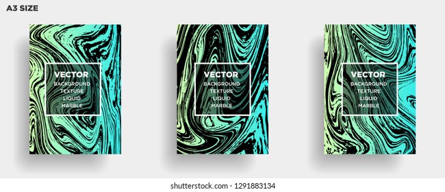 Mixture of acrylic paints. Liquid marble texture. Fluid art. Applicable for design cover, presentation, invitation, flyer, annual report, poster, desing packaging. Modern artwork - Vector