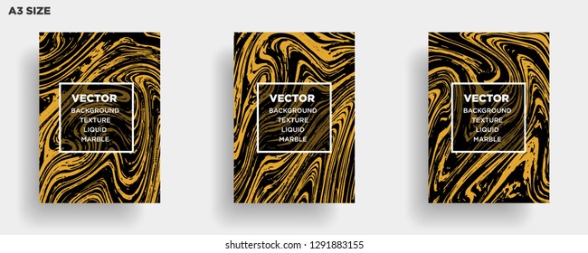 Mixture of acrylic paints. Liquid marble texture. Fluid art. Applicable for design cover, presentation, invitation, flyer, annual report, poster, desing packaging. Modern artwork - Vector