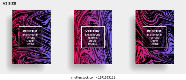Mixture of acrylic paints. Liquid marble texture. Fluid art. Applicable for design cover, presentation, invitation, flyer, annual report, poster, desing packaging. Modern artwork - Vector