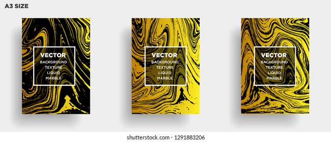 Mixture of acrylic paints. Liquid marble texture. Fluid art. Applicable for design cover, presentation, invitation, flyer, annual report, poster, desing packaging. Modern artwork - Vector