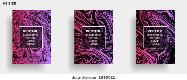 Mixture of acrylic paints. Liquid marble texture. Fluid art. Applicable for design cover, presentation, invitation, flyer, annual report, poster, desing packaging. Modern artwork - Vector
