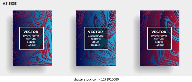 Mixture of acrylic paints. Liquid marble texture. Fluid art. Applicable for design cover, presentation, invitation, flyer, annual report, poster, desing packaging. Modern artwork - Vector