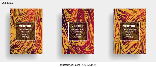 Mixture of acrylic paints. Liquid marble texture. Fluid art. Applicable for design cover, presentation, invitation, flyer, annual report, poster, desing packaging. Modern artwork - Vector