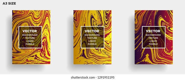 Mixture of acrylic paints. Liquid marble texture. Fluid art. Applicable for design cover, presentation, invitation, flyer, annual report, poster, desing packaging. Modern artwork - Vector