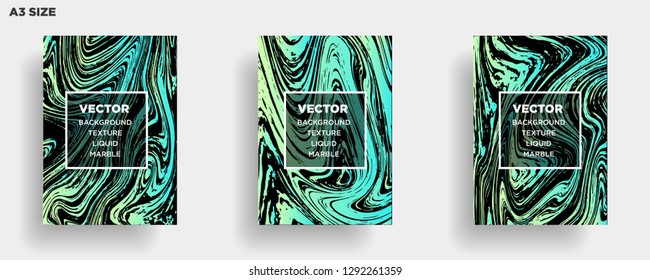 Mixture of acrylic paints. Liquid marble texture. Fluid art. Applicable for design cover, presentation, invitation, flyer, annual report, poster, desing packaging. Modern artwork - Vector