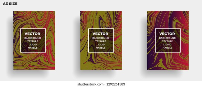 Mixture of acrylic paints. Liquid marble texture. Fluid art. Applicable for design cover, presentation, invitation, flyer, annual report, poster, desing packaging. Modern artwork - Vector