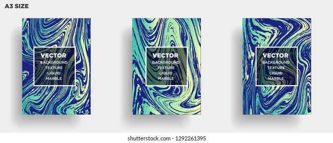 Mixture of acrylic paints. Liquid marble texture. Fluid art. Applicable for design cover, presentation, invitation, flyer, annual report, poster, desing packaging. Modern artwork - Vector