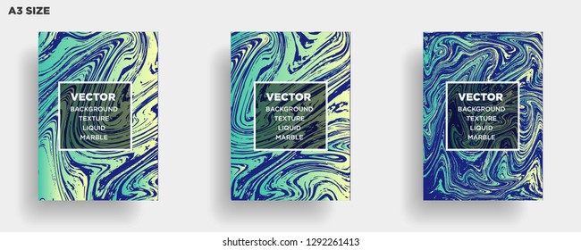 Mixture of acrylic paints. Liquid marble texture. Fluid art. Applicable for design cover, presentation, invitation, flyer, annual report, poster, desing packaging. Modern artwork - Vector