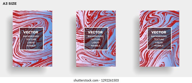 Mixture of acrylic paints. Liquid marble texture. Fluid art. Applicable for design cover, presentation, invitation, flyer, annual report, poster, desing packaging. Modern artwork - Vector