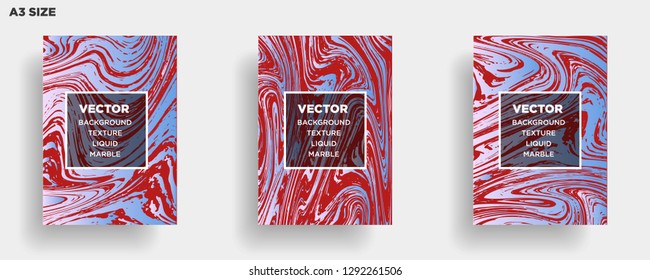Mixture of acrylic paints. Liquid marble texture. Fluid art. Applicable for design cover, presentation, invitation, flyer, annual report, poster, desing packaging. Modern artwork - Vector