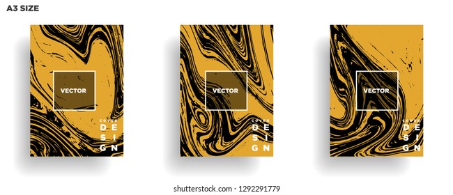 Mixture of acrylic paints. Liquid marble texture. Fluid art. Applicable for design cover, presentation, invitation, flyer, annual report, poster, desing packaging. Modern artwork - Vector