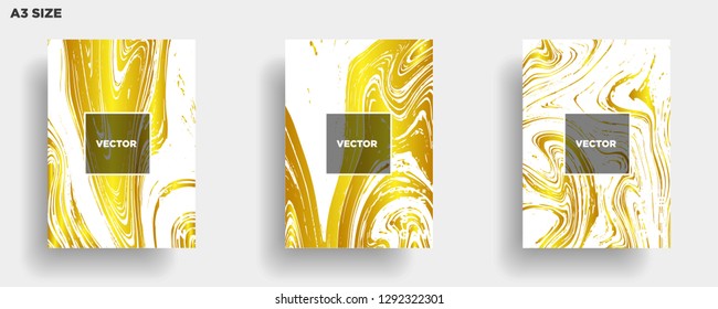 Mixture of acrylic paints. Liquid marble texture. Fluid art. Applicable for design cover, presentation, invitation, flyer, annual report, poster, desing packaging. Modern artwork - Vector