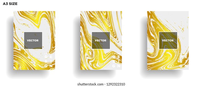 Mixture of acrylic paints. Liquid marble texture. Fluid art. Applicable for design cover, presentation, invitation, flyer, annual report, poster, desing packaging. Modern artwork - Vector