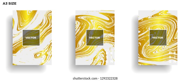 Mixture of acrylic paints. Liquid marble texture. Fluid art. Applicable for design cover, presentation, invitation, flyer, annual report, poster, desing packaging. Modern artwork - Vector