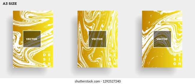 Mixture of acrylic paints. Liquid marble texture. Fluid art. Applicable for design cover, presentation, invitation, flyer, annual report, poster, desing packaging. Modern artwork - Vector