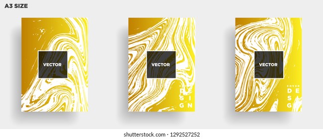 Mixture of acrylic paints. Liquid marble texture. Fluid art. Applicable for design cover, presentation, invitation, flyer, annual report, poster, desing packaging. Modern artwork - Vector
