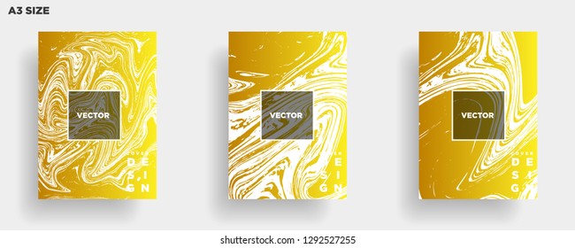 Mixture of acrylic paints. Liquid marble texture. Fluid art. Applicable for design cover, presentation, invitation, flyer, annual report, poster, desing packaging. Modern artwork - Vector