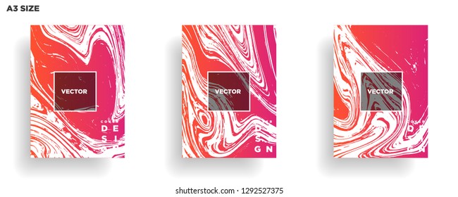 Mixture of acrylic paints. Liquid marble texture. Fluid art. Applicable for design cover, presentation, invitation, flyer, annual report, poster, desing packaging. Modern artwork - Vector