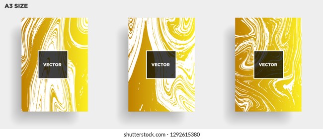 Mixture of acrylic paints. Liquid marble texture. Fluid art. Applicable for design cover, presentation, invitation, flyer, annual report, poster, desing packaging. Modern artwork - Vector