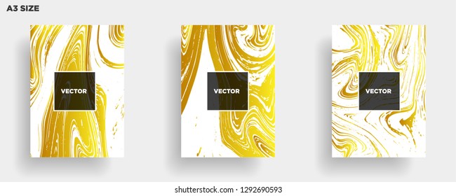 Mixture of acrylic paints. Liquid marble texture. Fluid art. Applicable for design cover, presentation, invitation, flyer, annual report, poster, desing packaging. Modern artwork - Vector