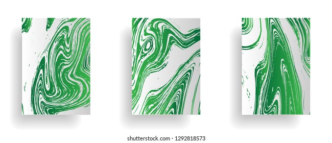 Mixture of acrylic paints. Liquid marble texture. Fluid art. Applicable for design cover, presentation, invitation, flyer, annual report, poster, desing packaging. Modern artwork - Vector
