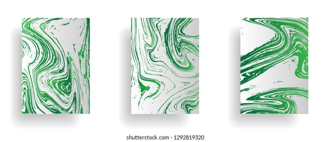 Mixture of acrylic paints. Liquid marble texture. Fluid art. Applicable for design cover, presentation, invitation, flyer, annual report, poster, desing packaging. Modern artwork - Vector