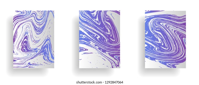 Mixture of acrylic paints. Liquid marble texture. Fluid art. Applicable for design cover, presentation, invitation, flyer, annual report, poster, desing packaging. Modern artwork - Vector