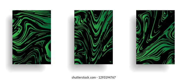 Mixture of acrylic paints. Liquid marble texture. Fluid art. Applicable for design cover, presentation, invitation, flyer, annual report, poster, design packaging. Modern artwork - Vector