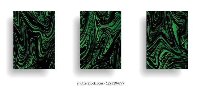 Mixture of acrylic paints. Liquid marble texture. Fluid art. Applicable for design cover, presentation, invitation, flyer, annual report, poster, design packaging. Modern artwork - Vector