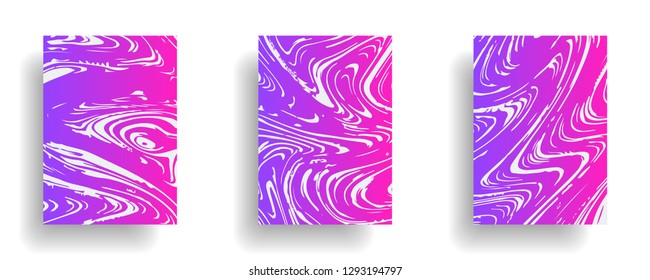 Mixture of acrylic paints. Liquid marble texture. Fluid art. Applicable for design cover, presentation, invitation, flyer, annual report, poster, design packaging. Modern artwork - Vector